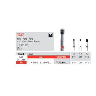 Fresa multilaminas pera TC47