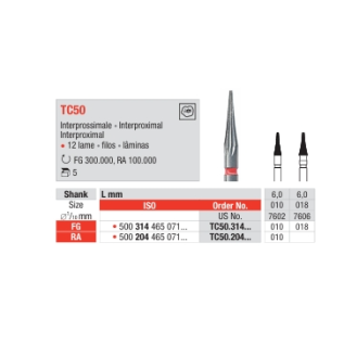 Fresa multilaminas interproximal TC50