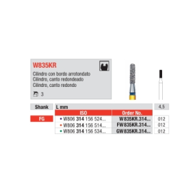 Cilindro canto redondo W835KR