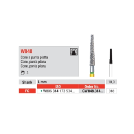 Cono punta plana W848