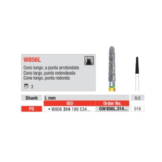 Cono largo canto redondo W856L