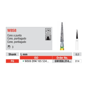 Cono puntiagudo W858