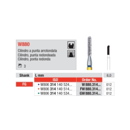 Cilindro punta redonda W880