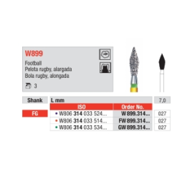 Pelota rugby alargada W899