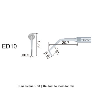 Punta ultrasonido DTE ED10